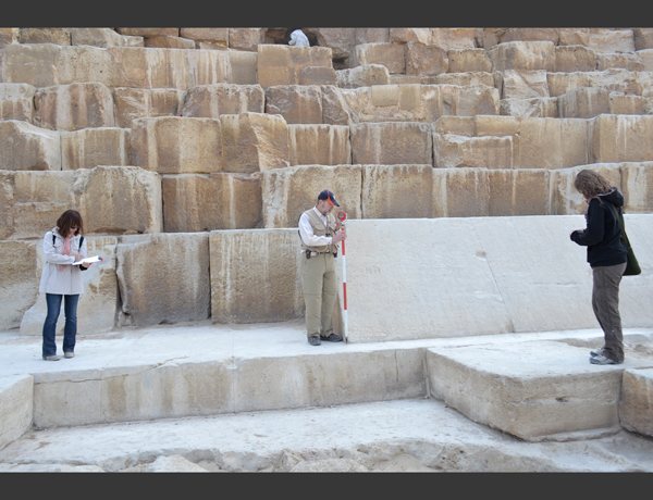 Surveying Great Pyramid Base